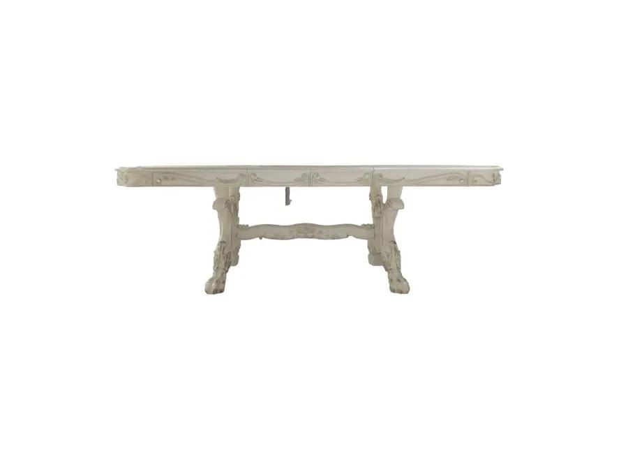 Dresden Dining Table (136") in Bone White Finish DN