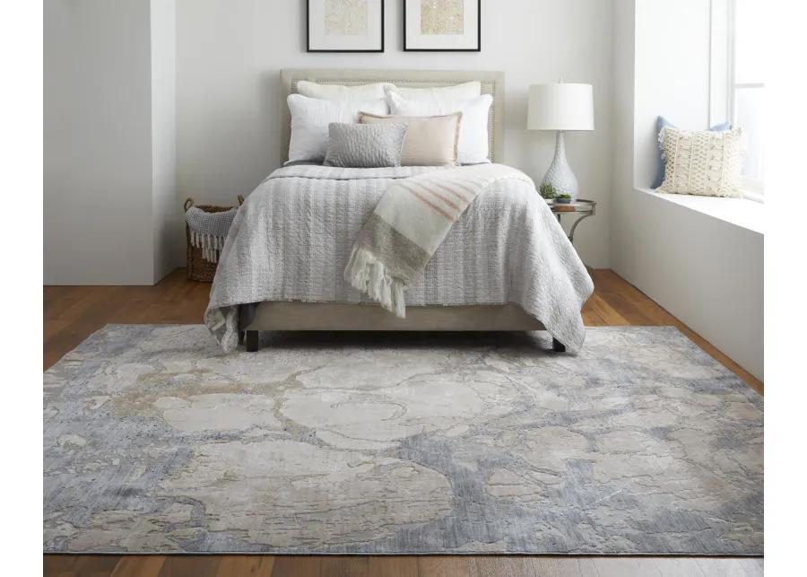 Laina 39G8F Tan/Blue 3' x 10' Rug