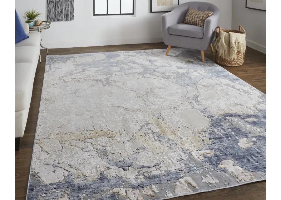 Laina 39G8F Tan/Blue 3' x 10' Rug