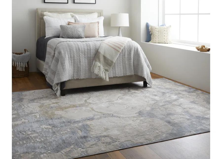 Laina 39G8F Tan/Blue 3' x 10' Rug