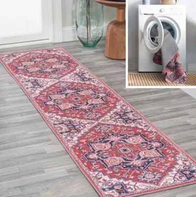 Cirali Ornate Large Medallion Washable Indoor/Outdoor Area Rug