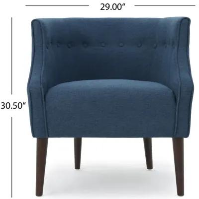 Merax Upholstered Barrel Chair Living Room Furniture