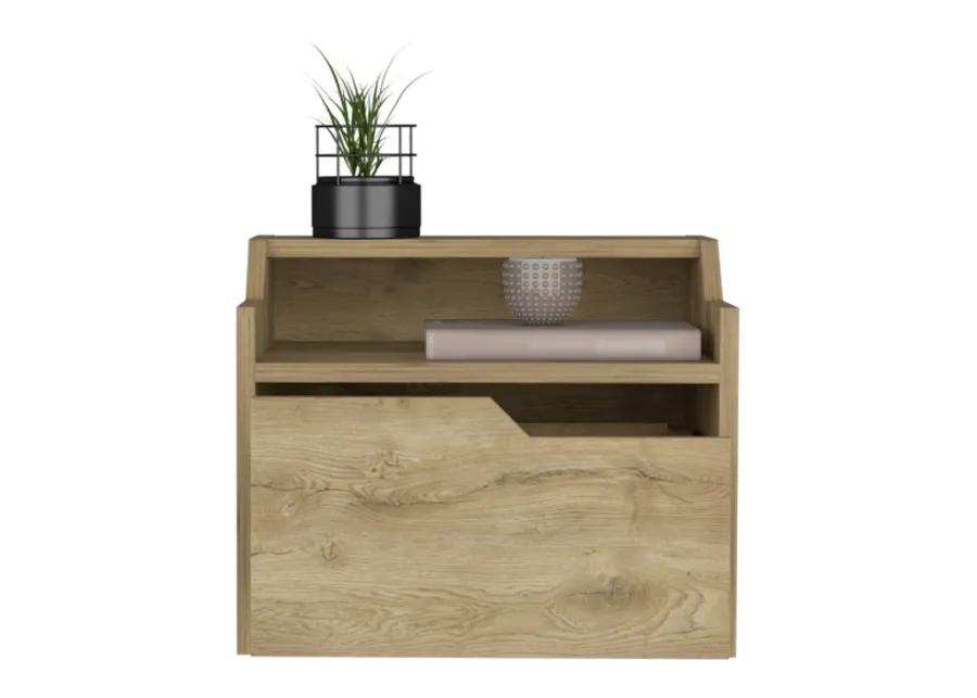 Floating Nightstand Chester, Bedroom, Macadamia