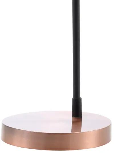 Brady 22" Metal LED Task Table Lamp, Copper/Black