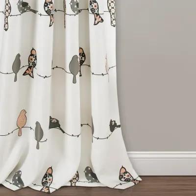 Rowley Birds Light Filtering Window Curtain Panels