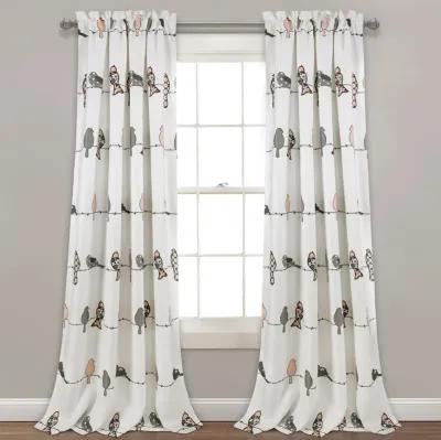 Rowley Birds Light Filtering Window Curtain Panels