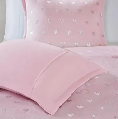 Gracie Mills Elysia Metallic Printed Plush Comforter Set