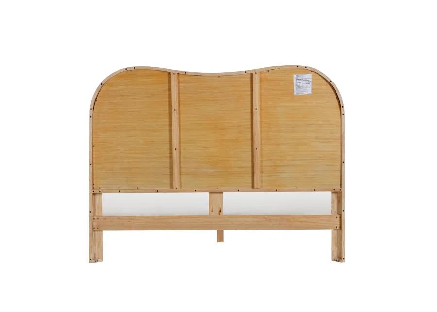 Grappa Natural Wood & Rattan Queen Bed