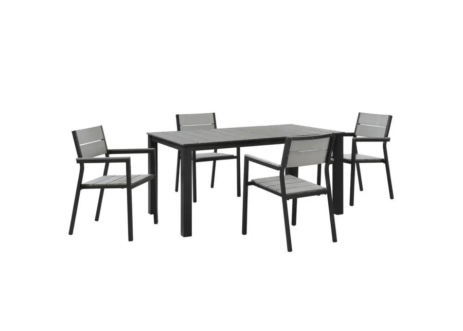 Modway Maine 5 Piece Outdoor Patio Dining Set