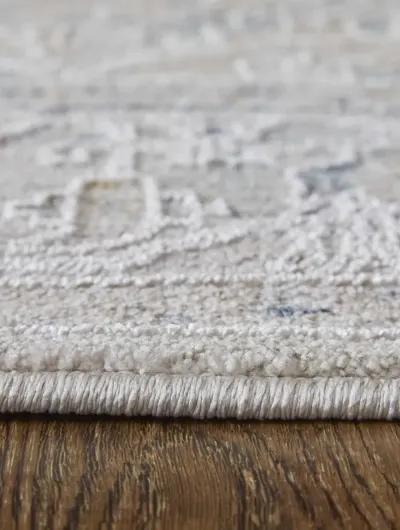 Pasha 39M5F 2' x 3' Ivory/Taupe/Blue Rug