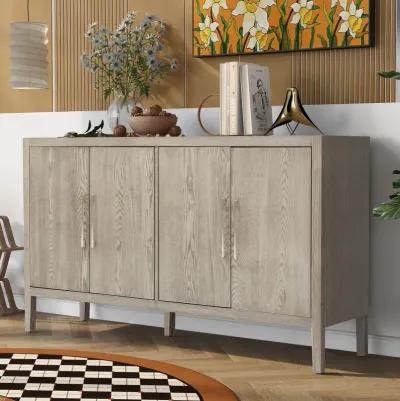 Merax Retro Storage Cabinet Sideboard with Adjustable Shelves