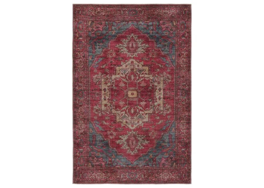 Vindage Gloria Red 3' x 8' Runner Rug