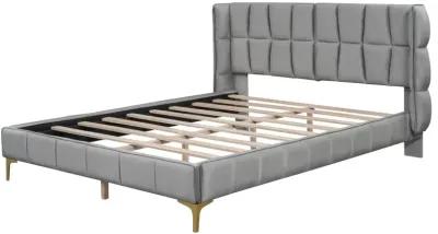 Merax Upholstered Velvet Platform Bed