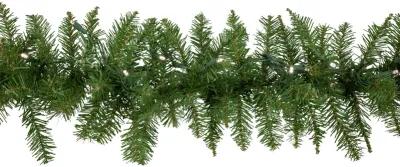 9' x 10" Pre-lit Rockwood Pine Artificial Christmas Garland  Warm White LED Lights