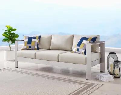 Modway - Shore Outdoor Patio Aluminum Sofa