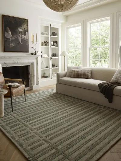 Bradley BRL-07 Sage / Olive 2''6" x 7''6" Rug by Chris Loves Julia