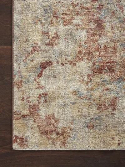 Gaia Taupe/Brick 11'6" x 15'5" Rug