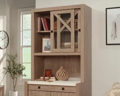 Dixon City Library Hutch w/ Sliding Doors