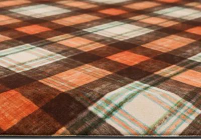 Harvest Chalk Plaid Multi 1' 6" x 2' 6" Door Mat