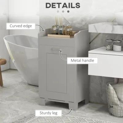 Wooden Bathroom Laundry Hamper Cabinet Tilt Out Basket Storage Home Furniture