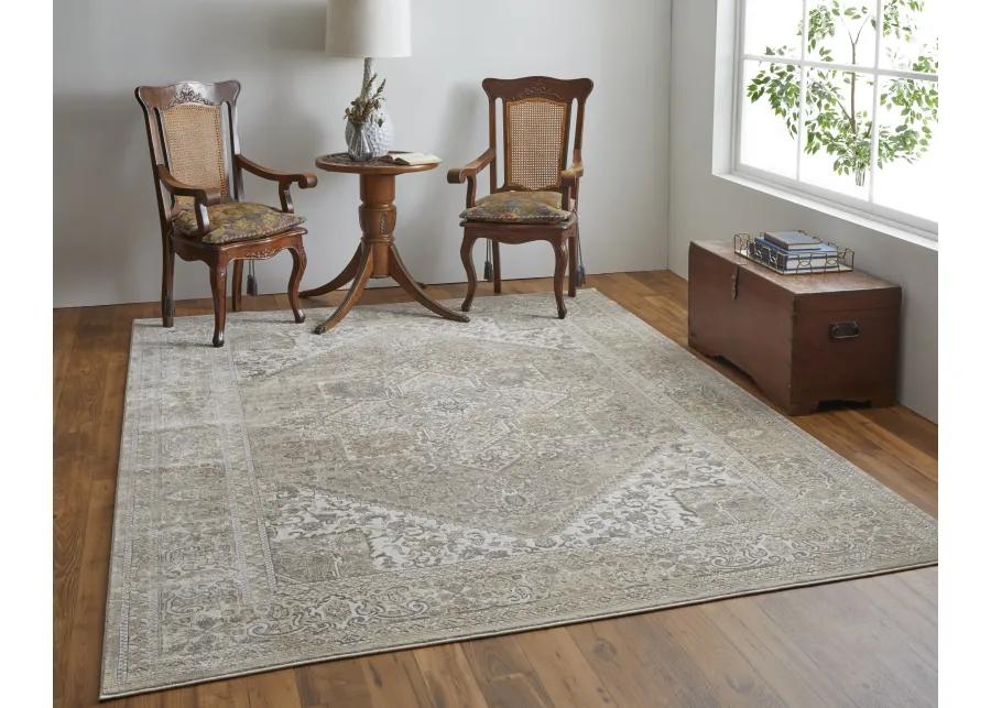 Celene 39KXF Brown/Ivory/Tan 5' x 7'6" Rug