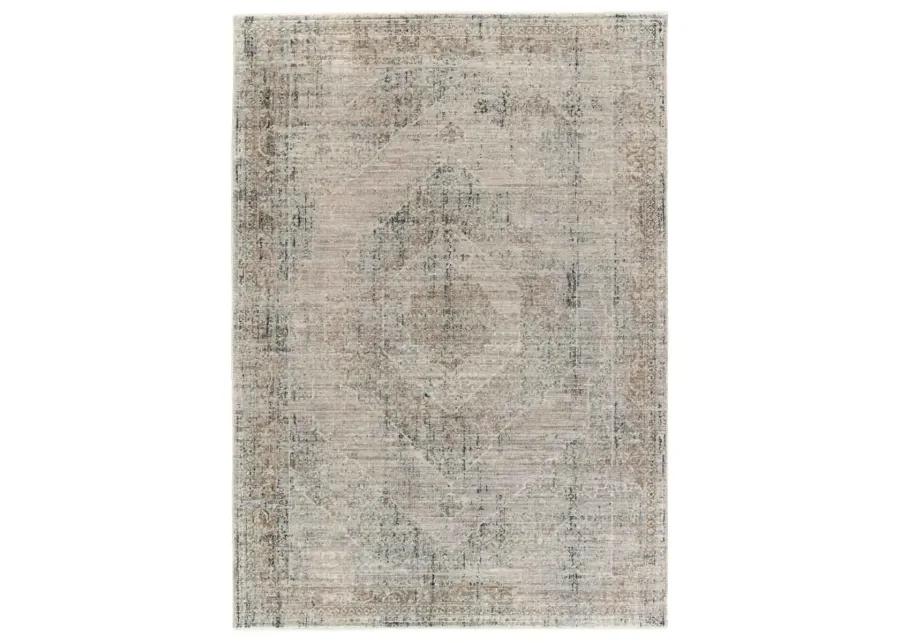 Leila Emory Tan/Taupe 2'6" x 8' Runner Rug