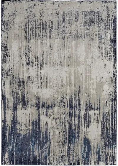 Indio 39GYF Tan/Blue/Ivory 1'8" x 2'10" Rug