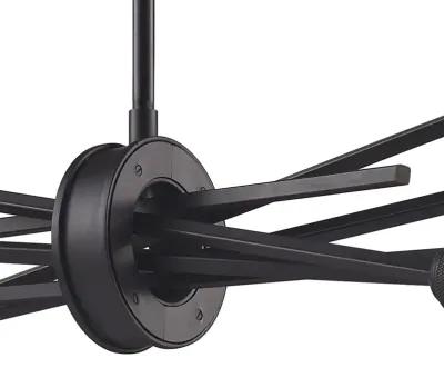 Xenia 31" Wide 6 Light Chandelier in Black