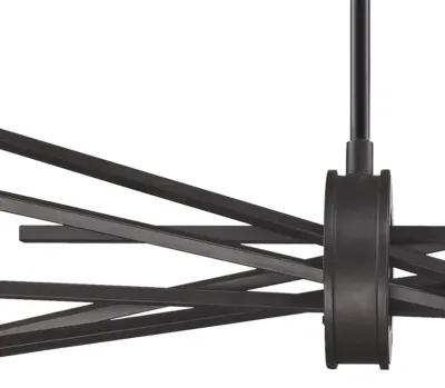 Xenia 31" Wide 6 Light Chandelier in Black