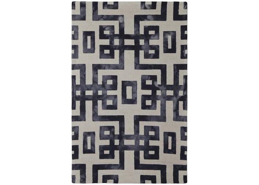 Lorrain 8568F Ivory/Black 9'6" x 13'6" Rug