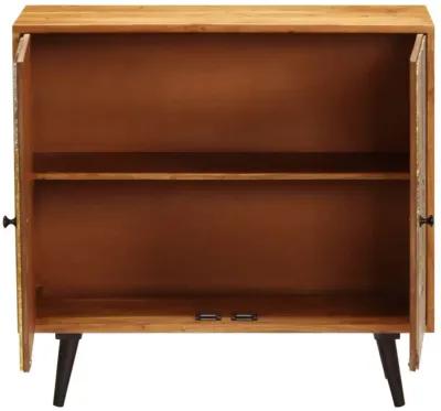 vidaXL Sideboard 31.4"x11.8"x29.5" Solid Acacia Wood