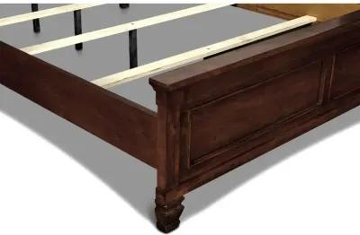 New Classic Furniture Furniture Tamarack Contemporary Solid Wood 4/6 Full Bed in Cherry