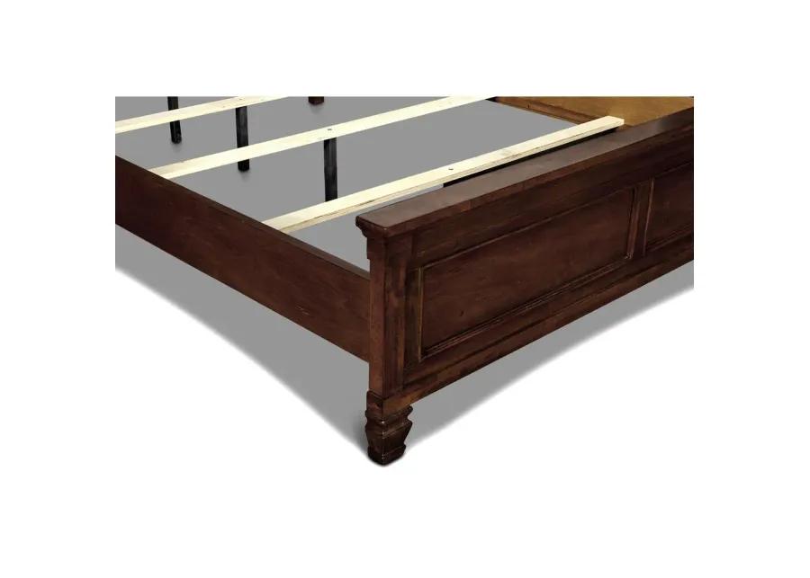 New Classic Furniture Furniture Tamarack Contemporary Solid Wood 4/6 Full Bed in Cherry