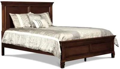 New Classic Furniture Furniture Tamarack Contemporary Solid Wood 4/6 Full Bed in Cherry