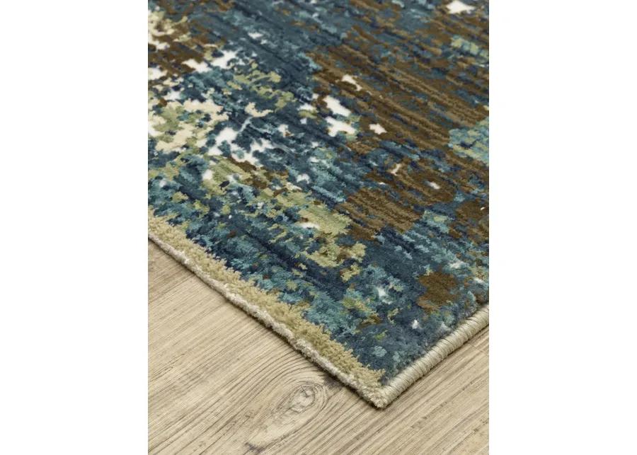 Reed 3'3" x 5' Blue Rug