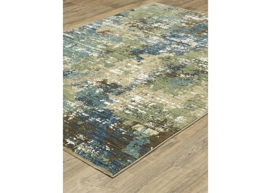 Reed 3'3" x 5' Blue Rug