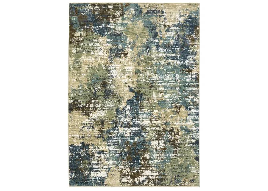 Reed 3'3" x 5' Blue Rug