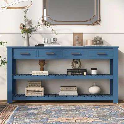 Merax Vintage High-capacity Entryway Console Table Desk