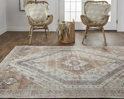 Percy 39ANF Ivory/Orange/Brown 4' x 6' Rug