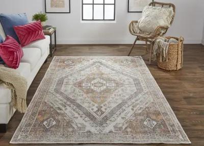 Percy 39ANF Ivory/Orange/Brown 4' x 6' Rug