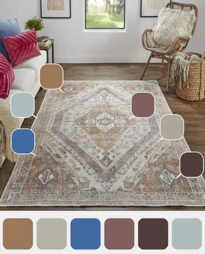 Percy 39ANF Ivory/Orange/Brown 4' x 6' Rug