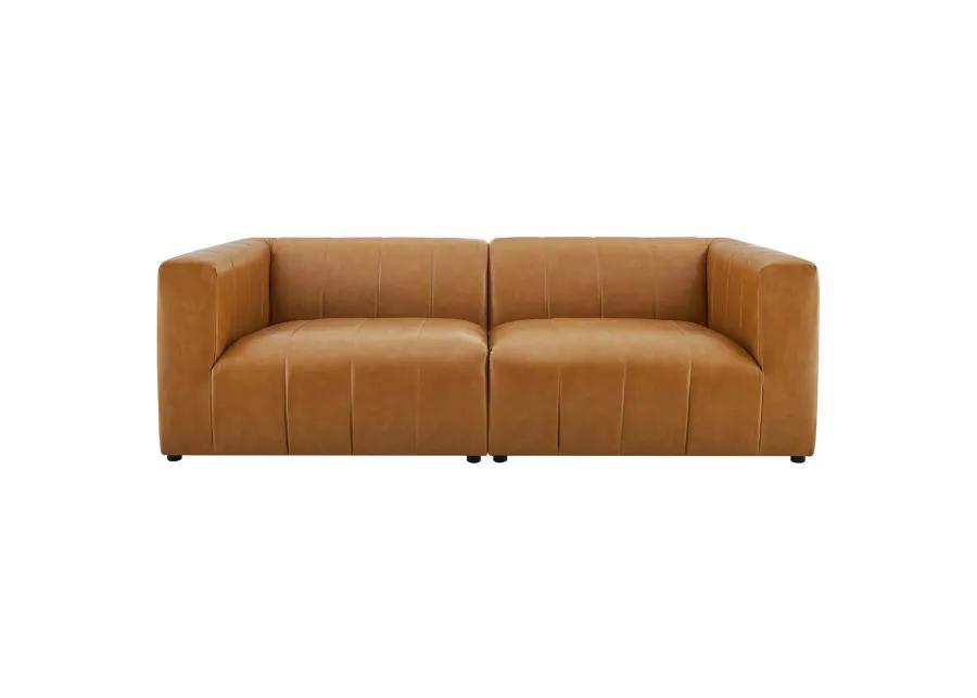 Bartlett Vegan Leather 2-Piece Loveseat Tan EEI-4513-TAN