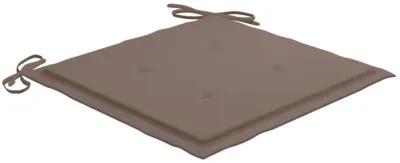 vidaXL Garden Chair Cushions 6 pcs Taupe 15.7"x15.7"x1.6" Fabric