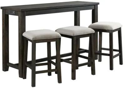 Stanford Bar Table + 3 Stools