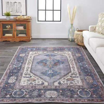 Percy 39AKF Blue/Brown/Ivory 7'10" x 9'10" Rug