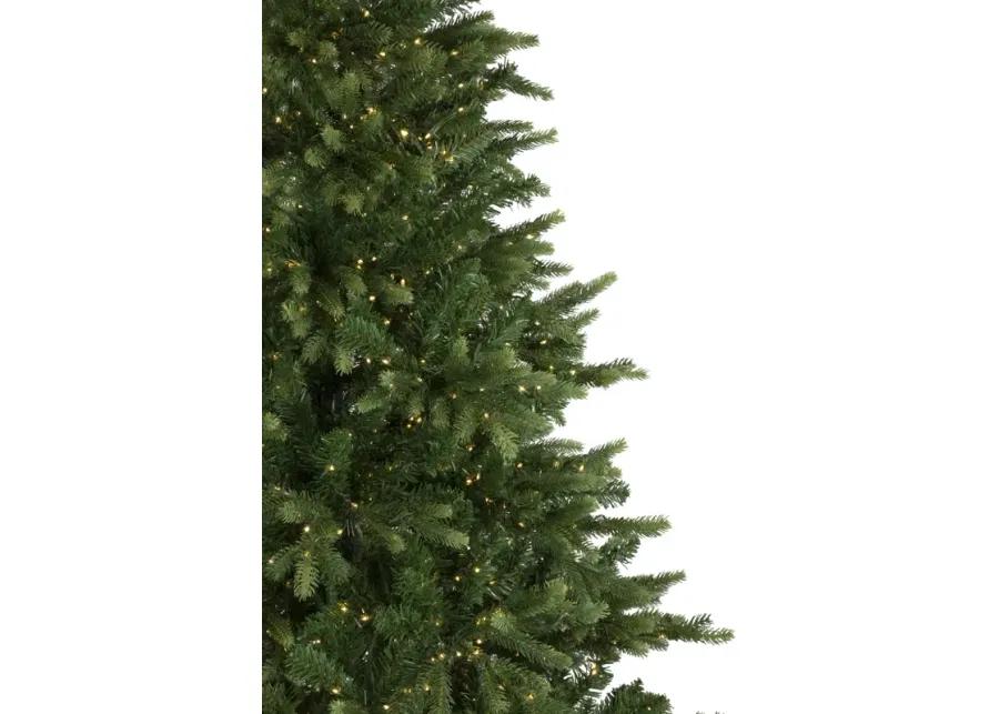 7.5' Pre-Lit Full Riverton Fir Artificial Christmas Tree  Warm White Lights