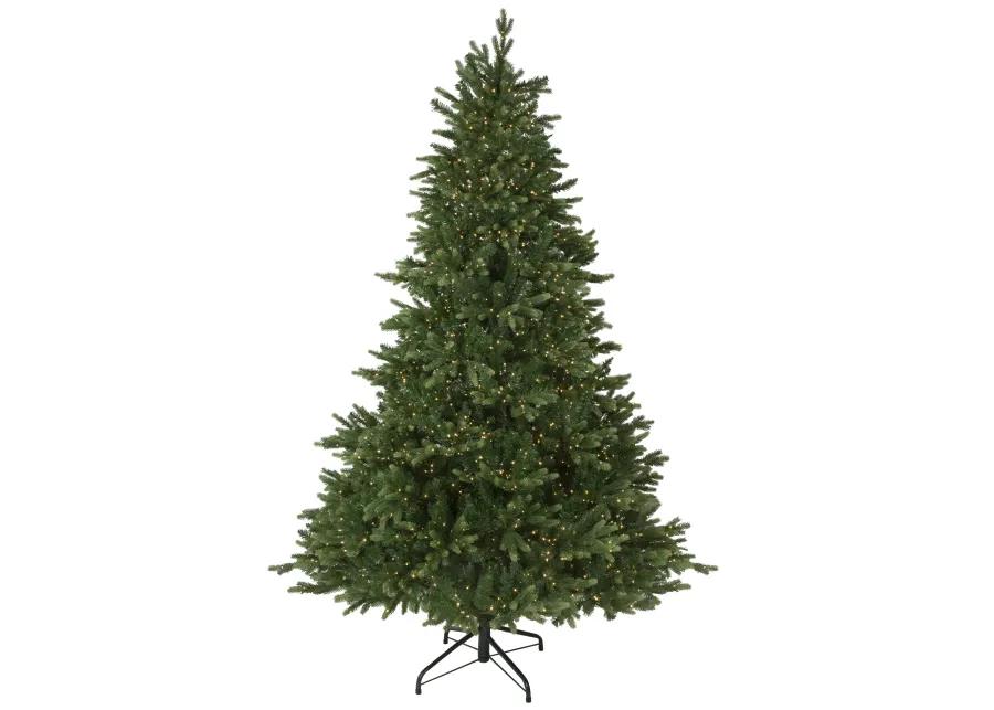 7.5' Pre-Lit Full Riverton Fir Artificial Christmas Tree  Warm White Lights