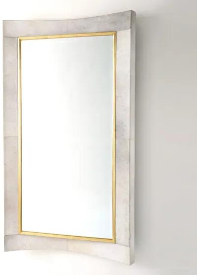 Curved Floor Mirror- Gold