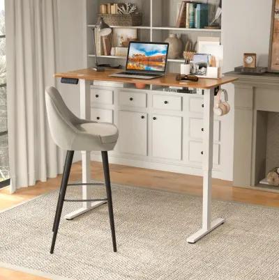 Sit-Stand Home Office Desk with 3 Adjustable Memory Height Settings for Ergonomic Comfort