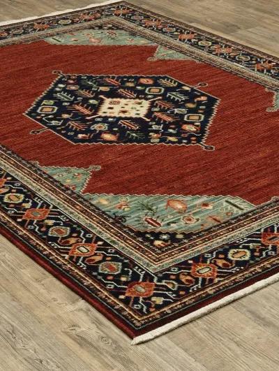 Lilihan 3'3" x 5' Red Rug